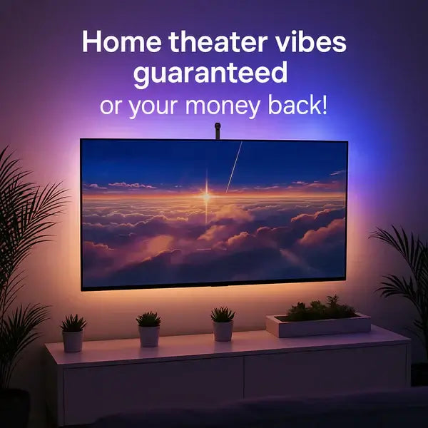 Cinema Immersion TV Backlight kit with HDMI sync box